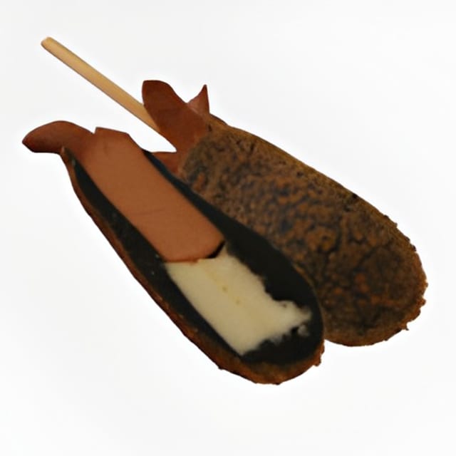 #5. Squid Ink Cheese Hotdog.