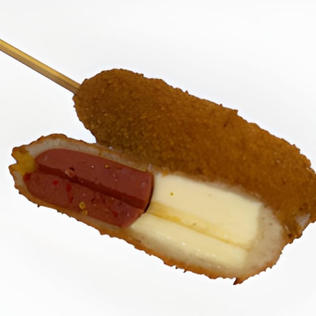#16. Spicy Half & Half Hotdog (Pink).